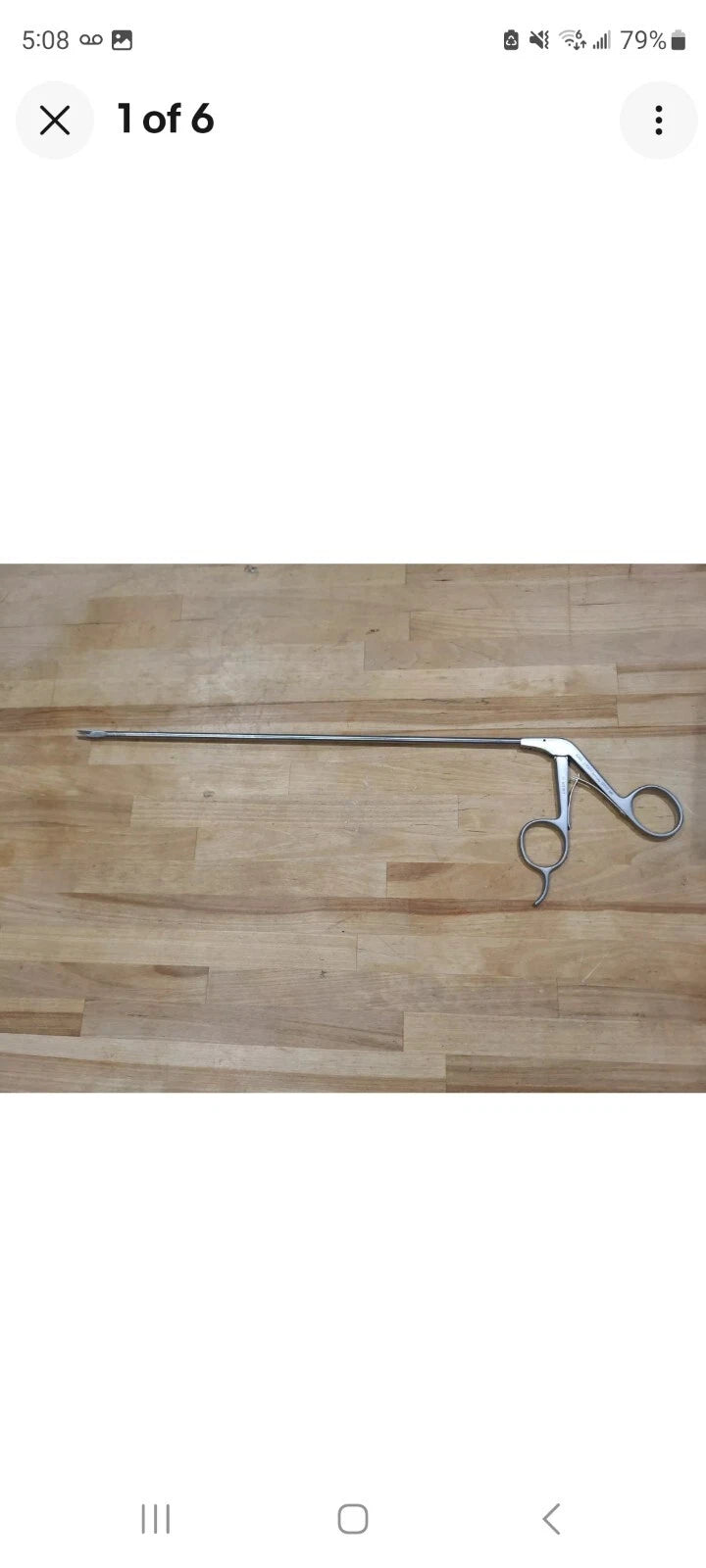 Karl Storz Laryngoscopy Bronchoscopy  clip Applying  forceps Curved 12067NR
