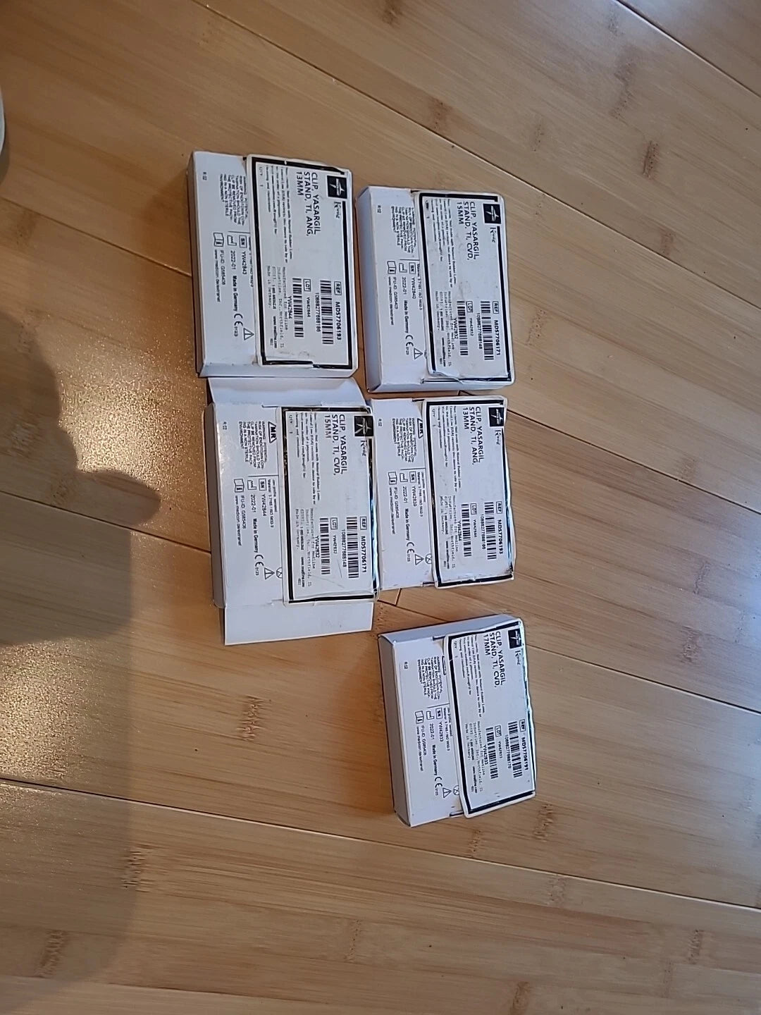 Konig Titanium Neuro Yasargil clamps Lot Of 5 New