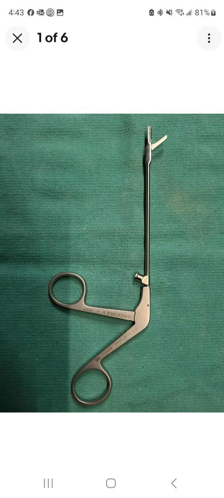 Karl Storz Nasal Sinus Rhino Ent  Punch 455010 rhinoforce