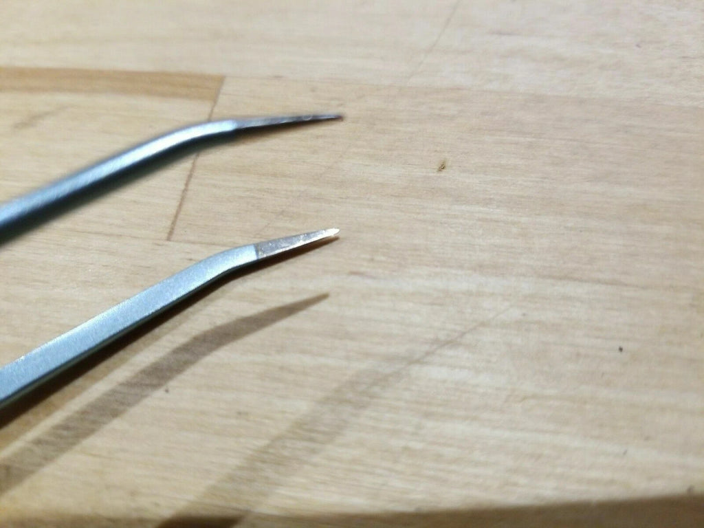 DS Codman 80-2942 Mallis Bipolar Non Irritating Titanium Forceps angled up
