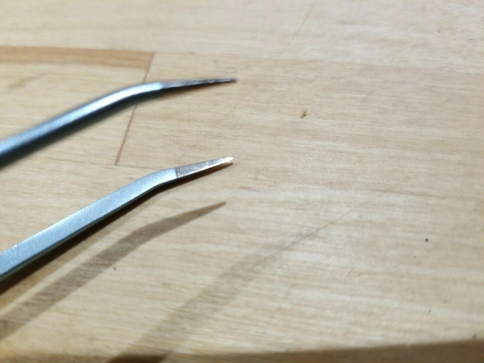DS Codman 80-2942 Mallis Bipolar Non Irritating Titanium Forceps angled up
