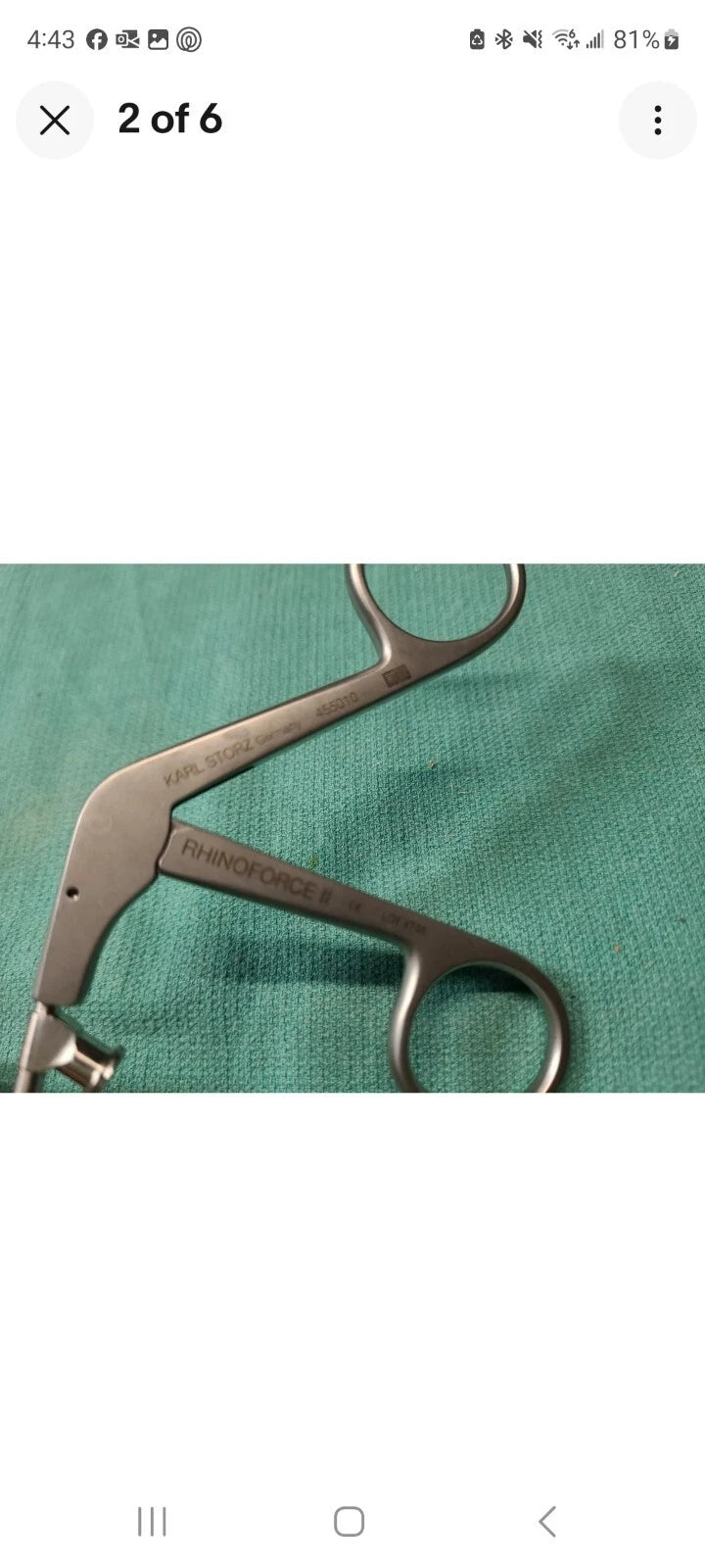 Karl Storz Nasal Sinus Rhino Ent  Punch 455010 rhinoforce