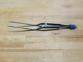 DS Codman 80-2942 Mallis Bipolar Non Irritating Titanium Forceps angled up