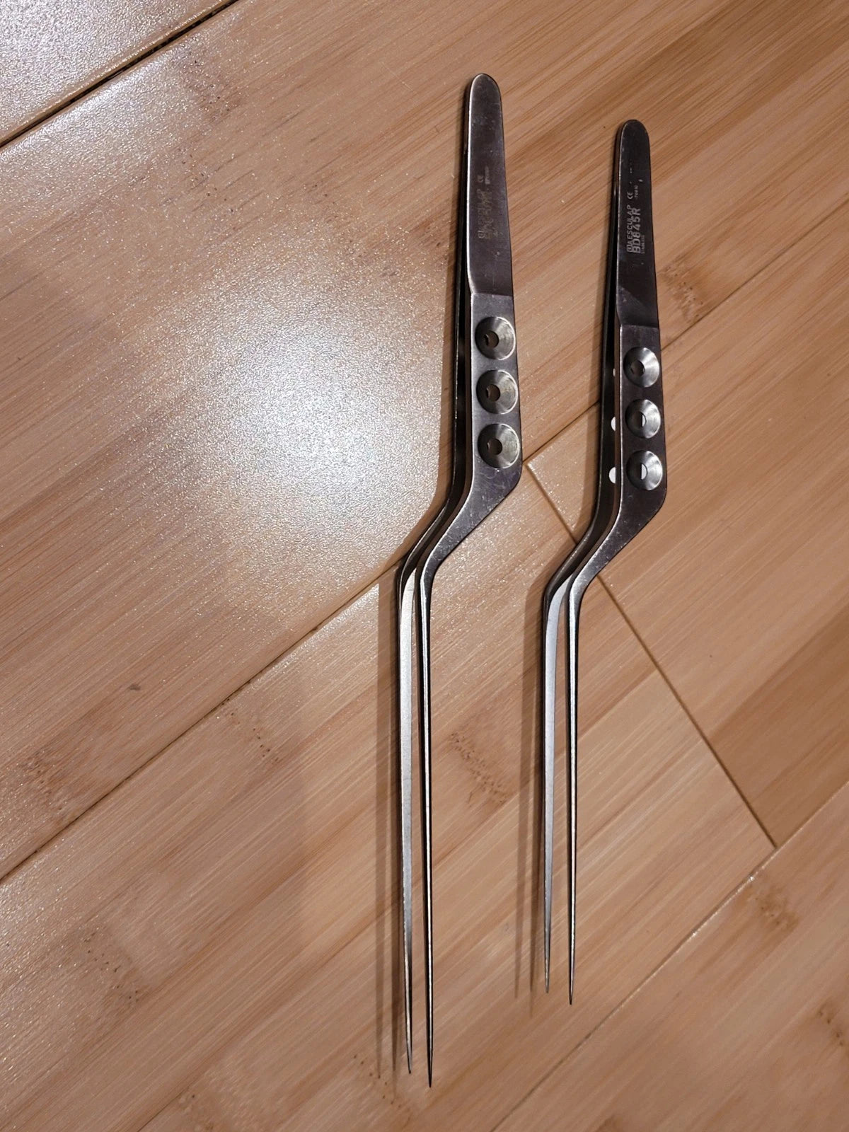 Aesculap Neuro Micro Bayonet Forceps Set Of 2 BD850R