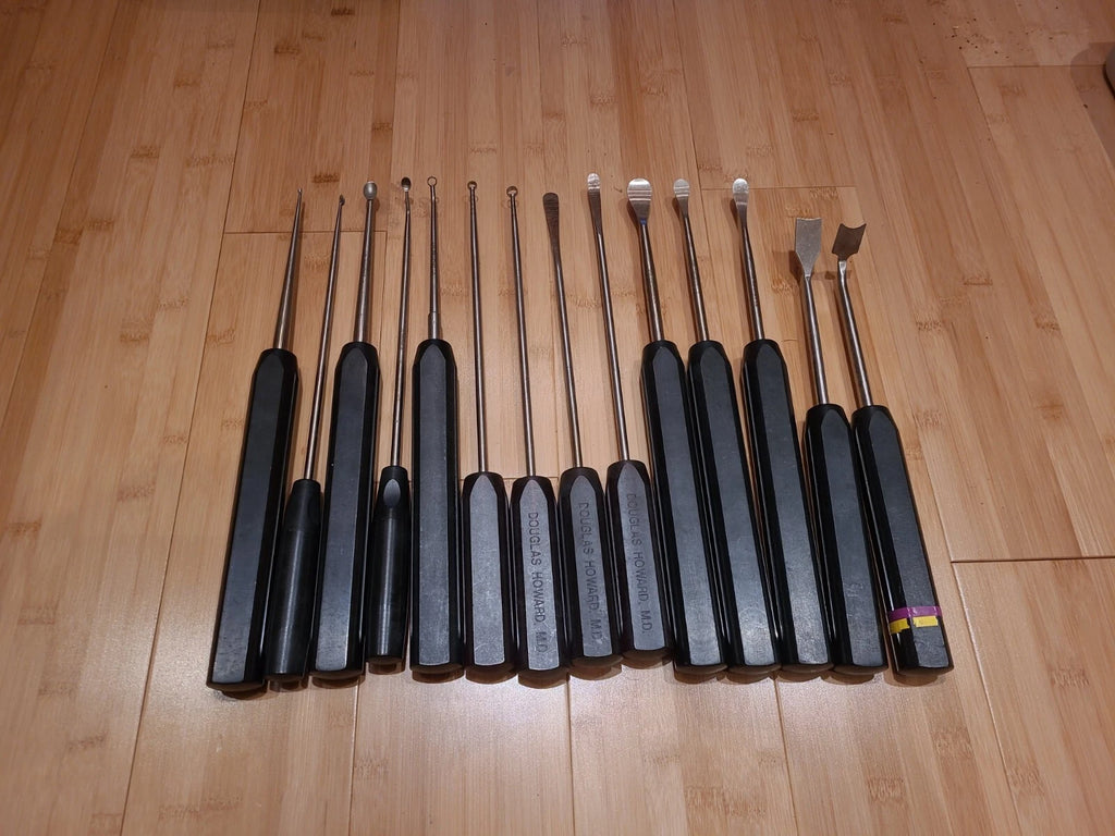 Life Instruments Spine Lumbar ACDF Elevator Currette Set Of 14