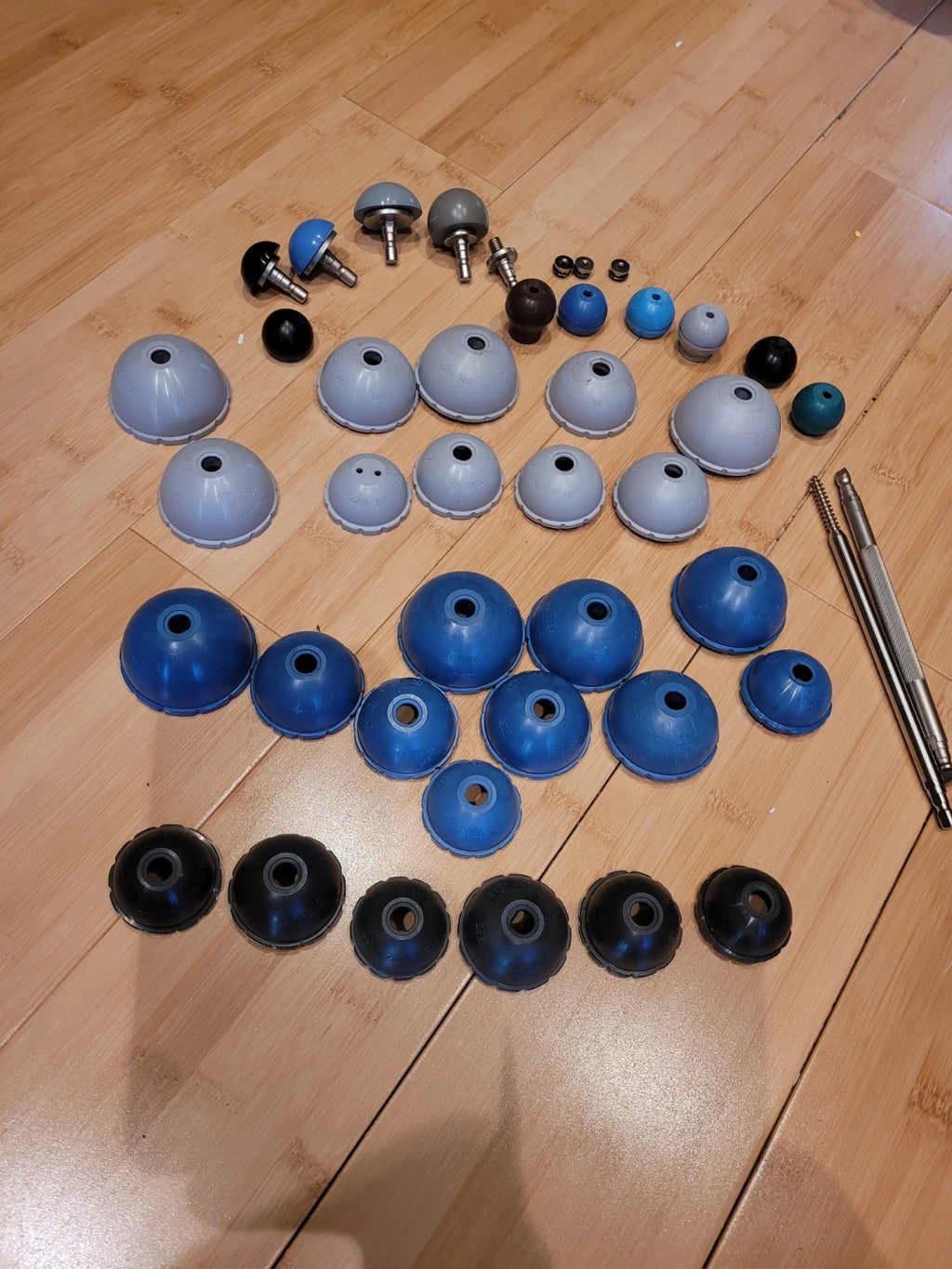 Stryker Trident Hip liner trials poly  Extras