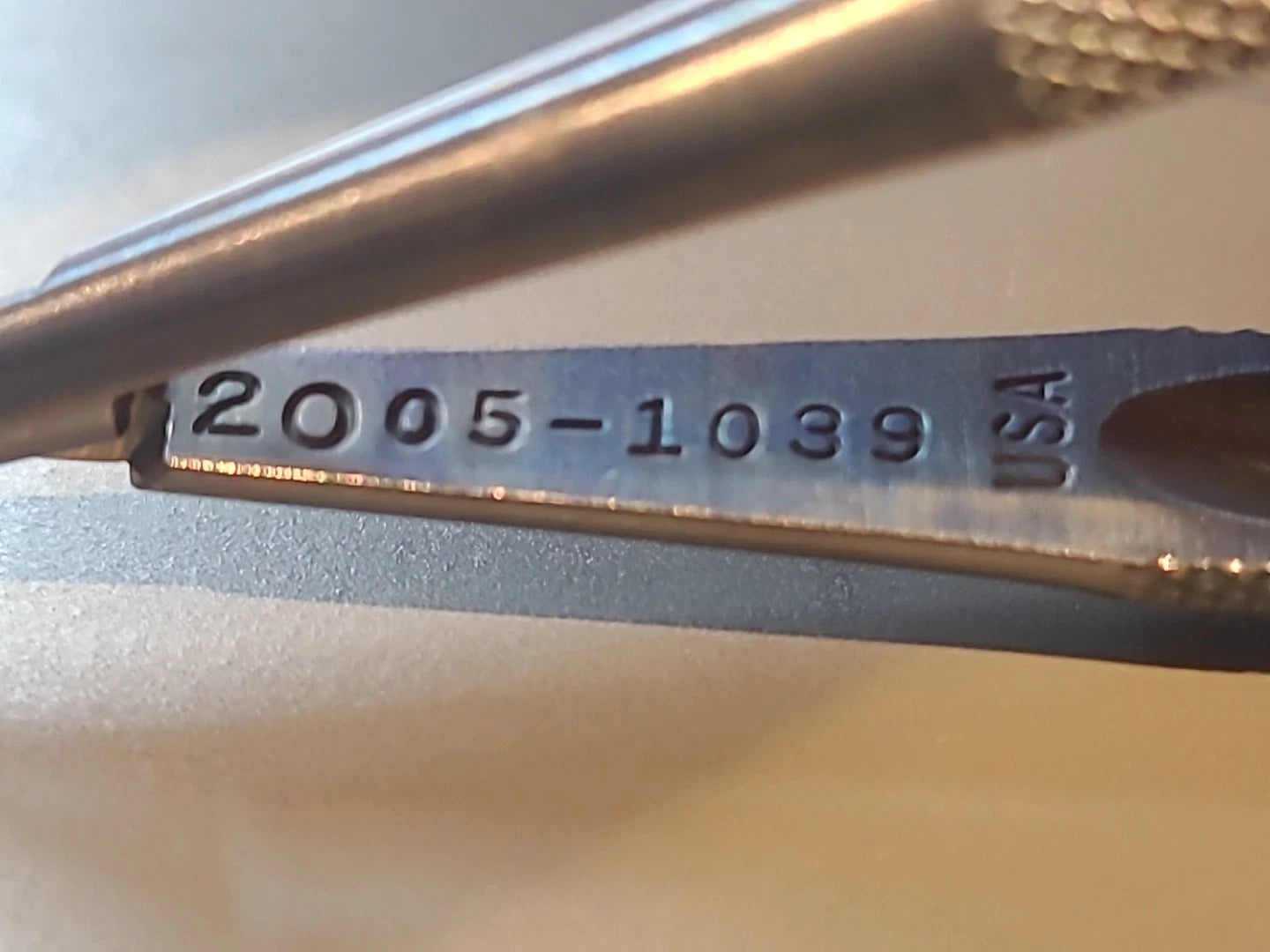 Rhein Ophthalmology Cataract Fine Needle Holder Titanium Locking 2005-1039