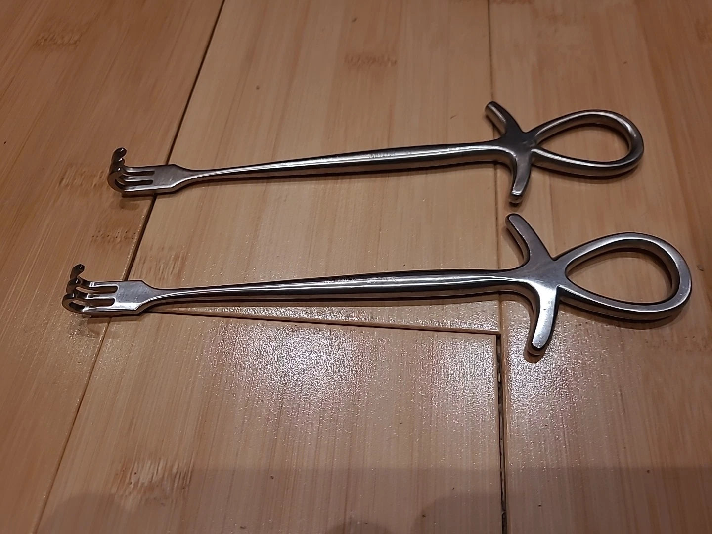 Aesculap Ortho/plastics 3 Prong Dull Rake Retractor Set Of 2 BT295R
