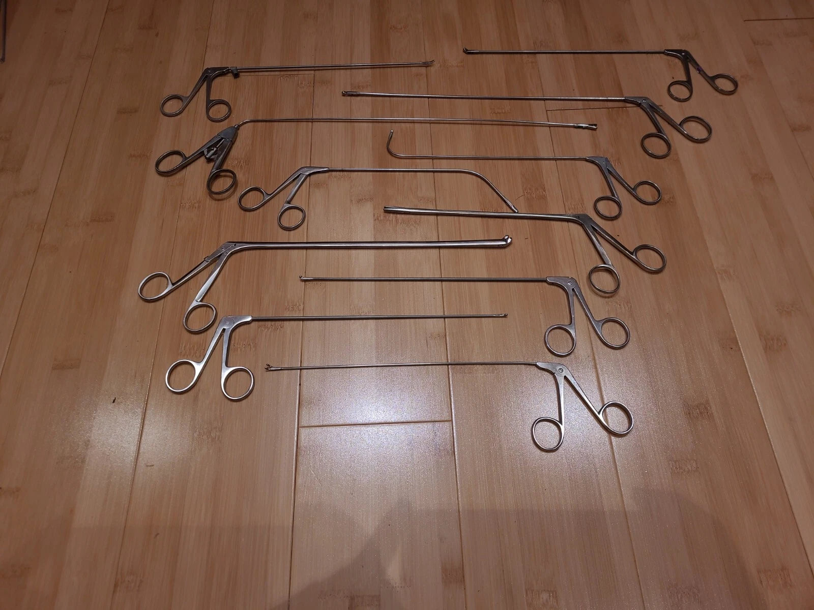 DS Karl Storz /pilling Laryngoscopy Grasper Set Of 11