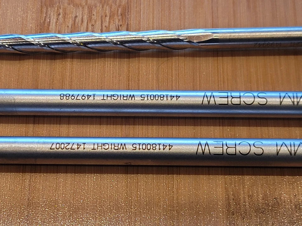 Wright Medical canulated orthopedic drill bits